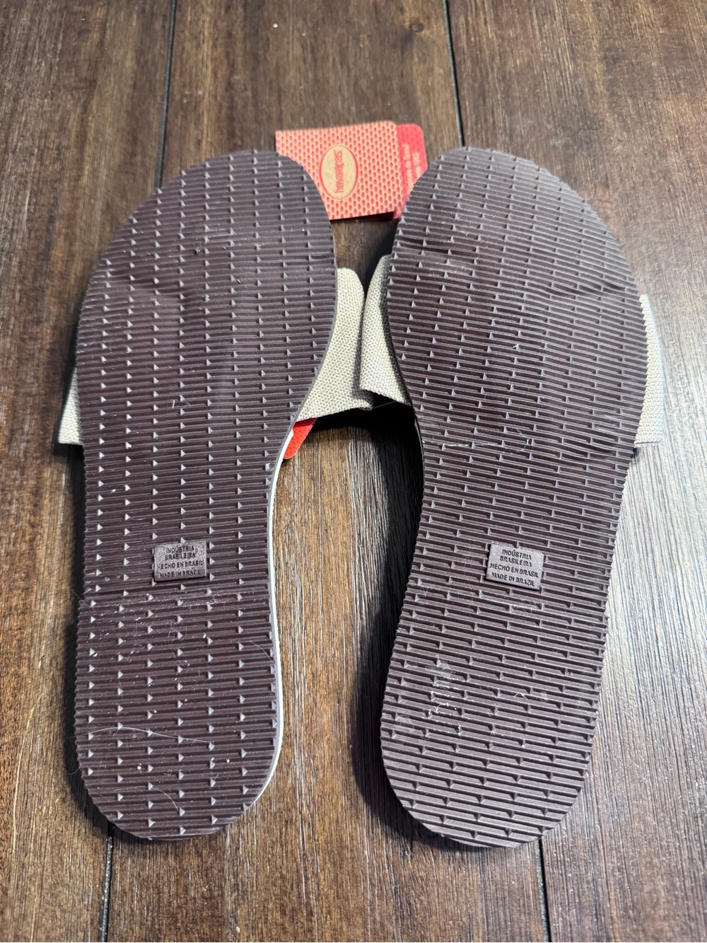 Havaianas Beige Bow Slide Sandals NWT Women’s Size 7/8 Brazil Resort Beach - Picture 7 of 7